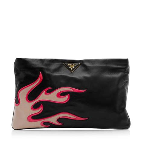 prada flame clutch|Prada clutch nordstrom.